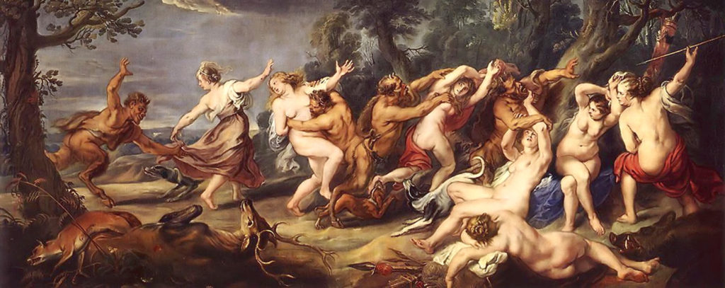 Peter Paul Rubens - Diana and her Nymphs Surprised by the Fauns